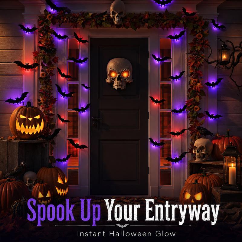 Alyvora BatGlow™ – Spooky 3D LED Halloween Bats