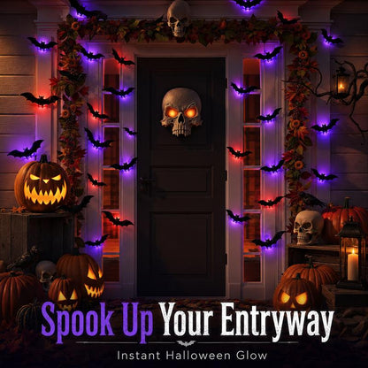 Alyvora BatGlow™ – Spooky 3D LED Halloween Bats