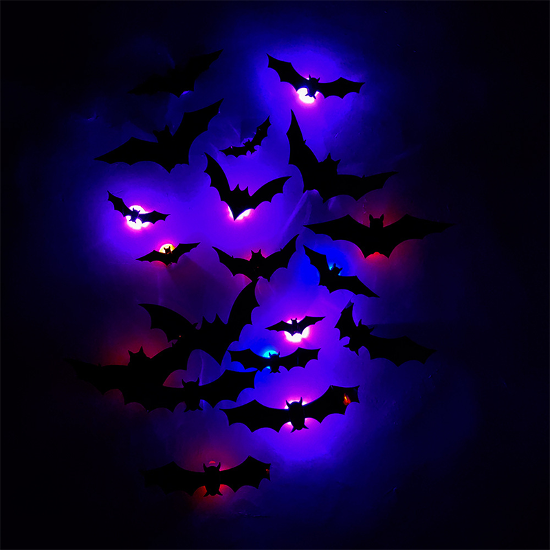 Alyvora BatGlow™ – Spooky 3D LED Halloween Bats