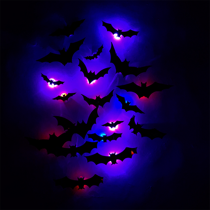 Alyvora BatGlow™ – Spooky 3D LED Halloween Bats