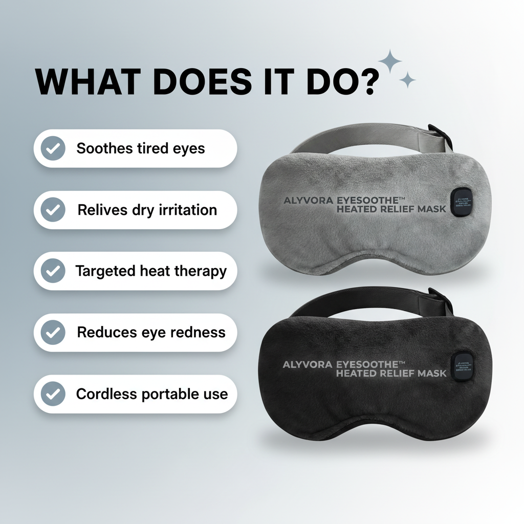 Alyvora EyeSoothe™ Heated Relief Mask